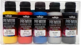 Vallejo 762103 - Farb-Set, Metallic (5 x 60 ml)